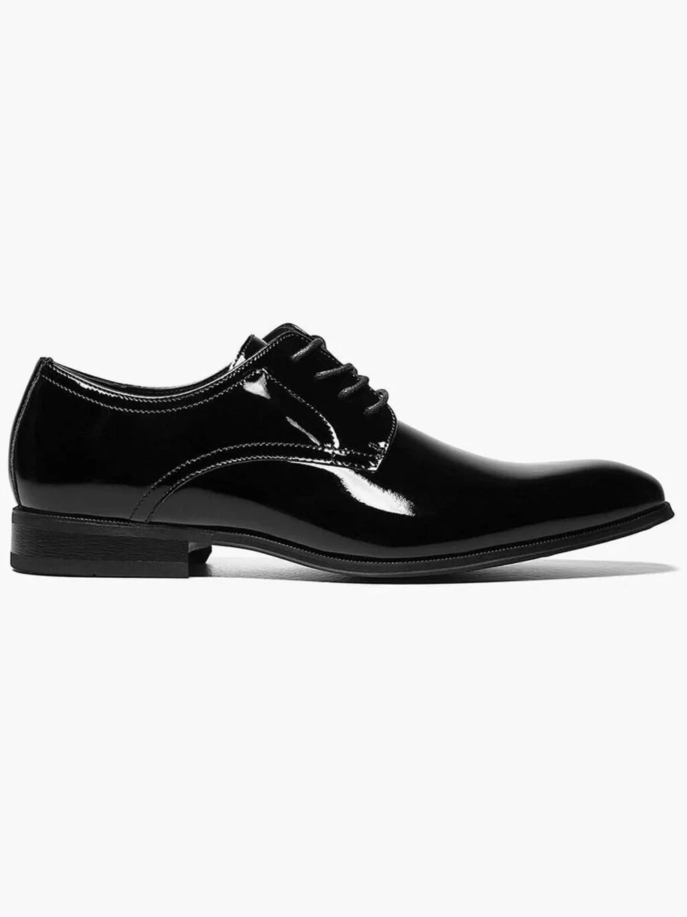 NEW!! Men’s Florsheim Tux Plain Oxford Black Patent Leather Dress Shoes Size 7.5